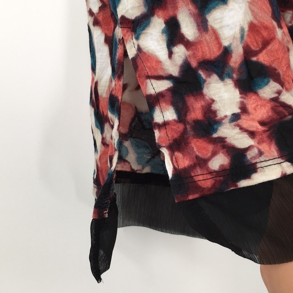 Vera Wang Multi Color Dress Casual Top - Picture 5 of 11